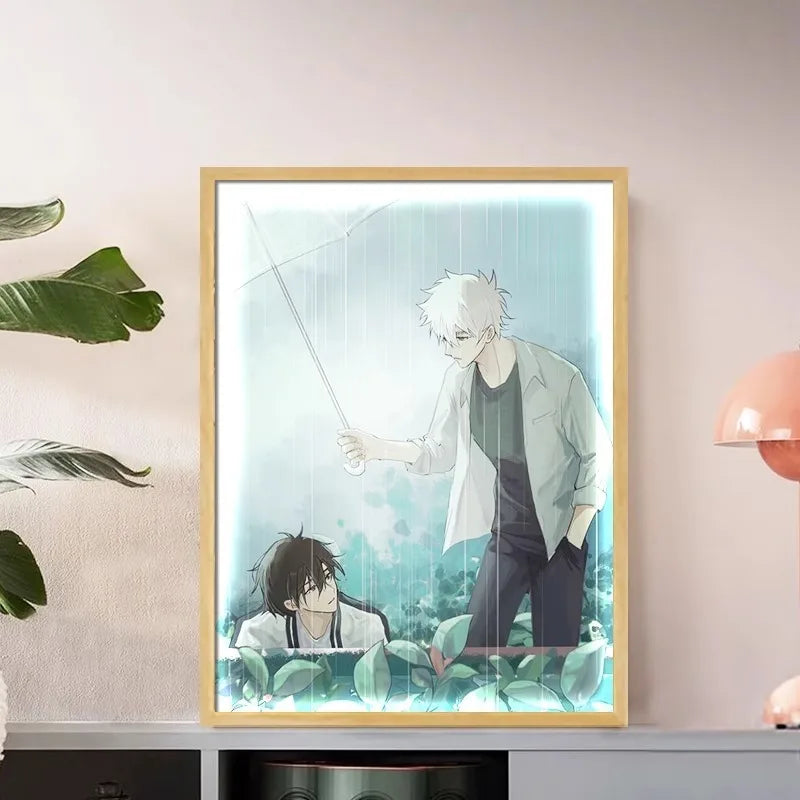 Link Click LED Light Box Painting Picture Frame Charles Lucas Jo  Anime peripherals Night Light Decoration Photo Frame Gift