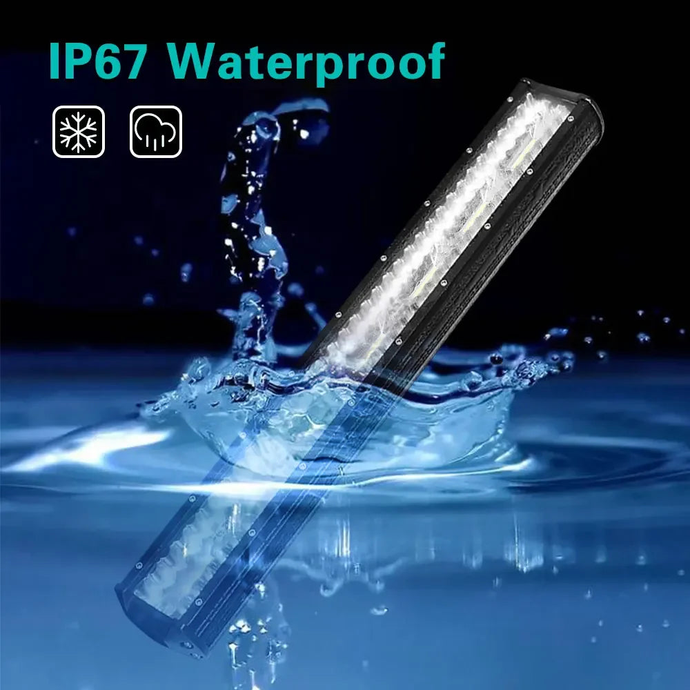 4/7/9/12/17/20 Inches Led Lightbar Vehicle 12V Work Light Bar Spotlight Boat Barra Led Driving Truck ATV SUV 4x4 Long Range