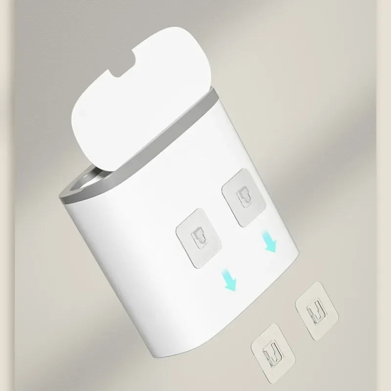 14L Bathroom Smart Trash Can Wall Mounted Waterproof Garbage Bin Automatic Sensor Wastebasket Narrow Dustbin for Kitchen