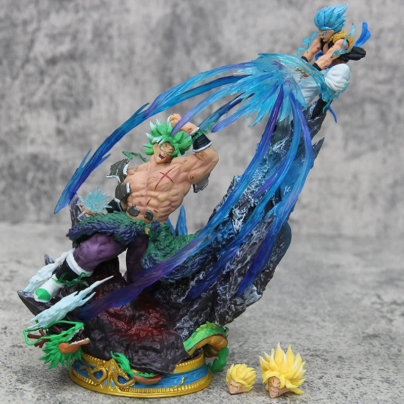 Anime Figure Dragon Ball Broly Vs Gogeta Figure Broly Figure Model Pvc Statue Dolls Collection Toy Decoration Christmas Toy Gift