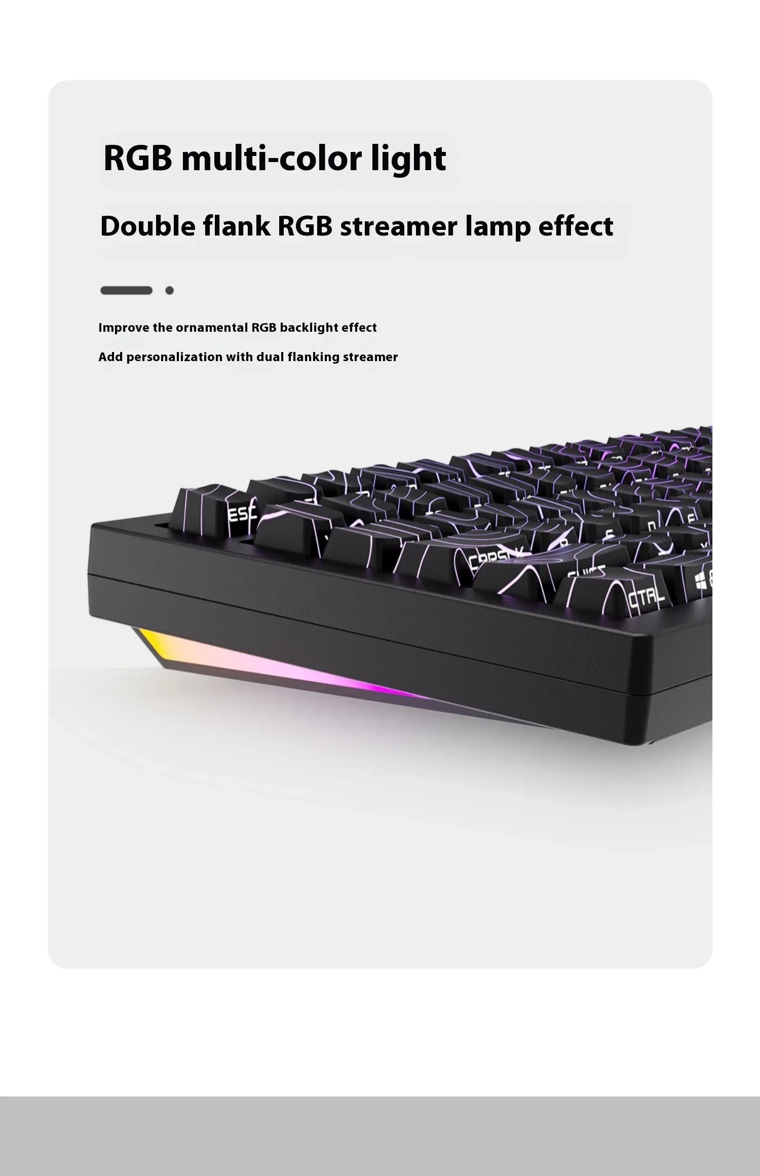 Zorher ZH870 Wireless Mechanical Keyboard Bluetooth Tri Mode RGB Hot Swap Gaming Keyboards Customized PBT Keycap PC Accessory