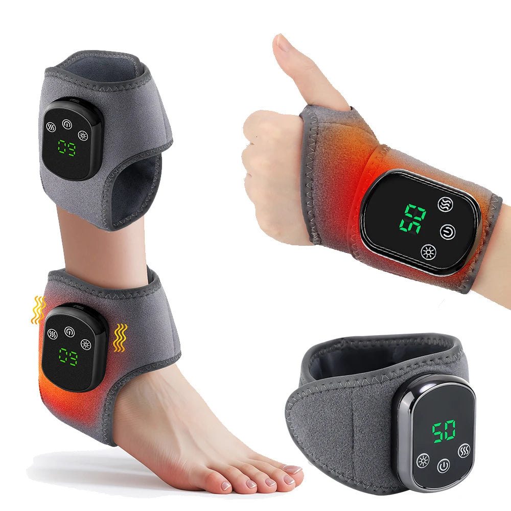 Electric Heating Hand Wrist Massager Wireless Thermal Wrist Brace Wrist Protector 5 Infrared Hot Compress 3 Vibration Wristband