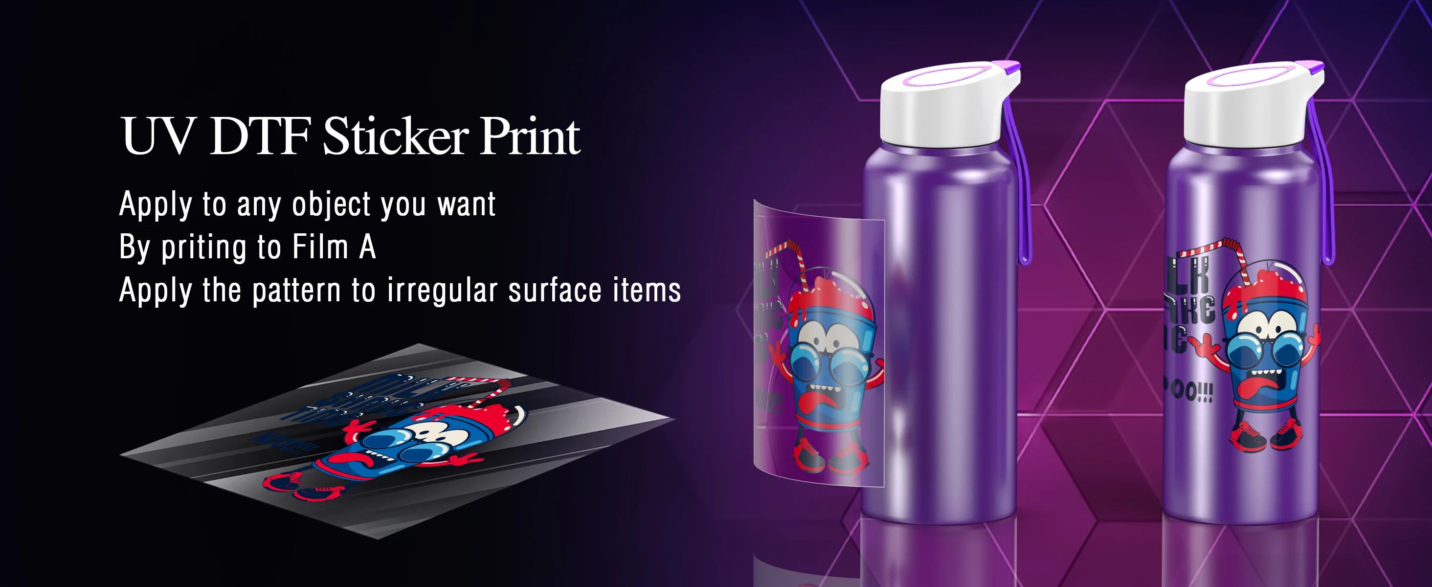 A3 UV Printer L805 UV Flatbed Printing Machine A3 UV DTF Sticker Printer For Bottle Wood Pen Metal A4 UV Sticker Printer