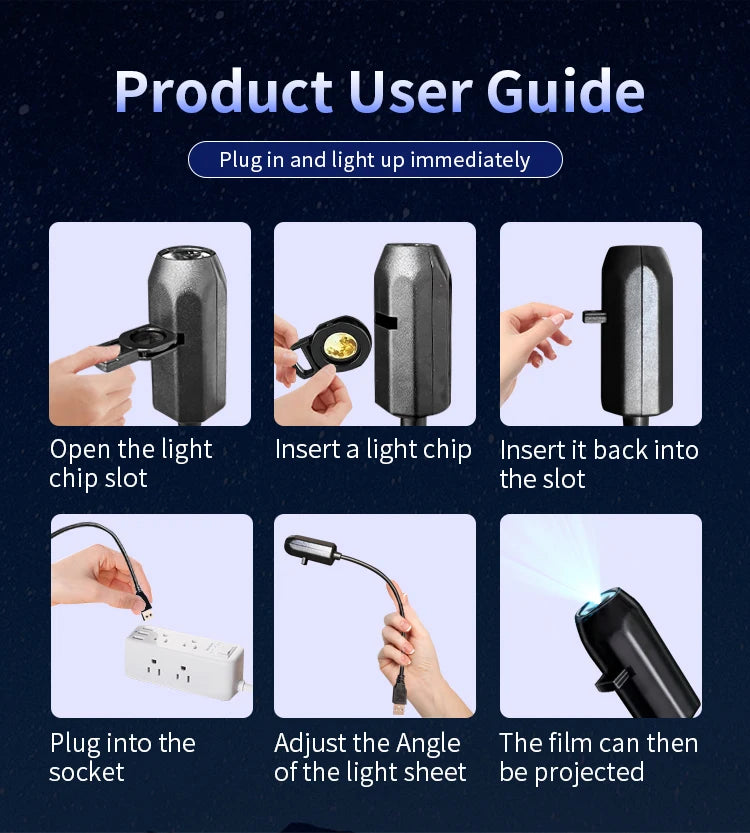 USB Projector Light Halloween Ghost Skull Night Light Switchable Pattern LED Projector Lamp for Room Ceiling Window Wall Decor