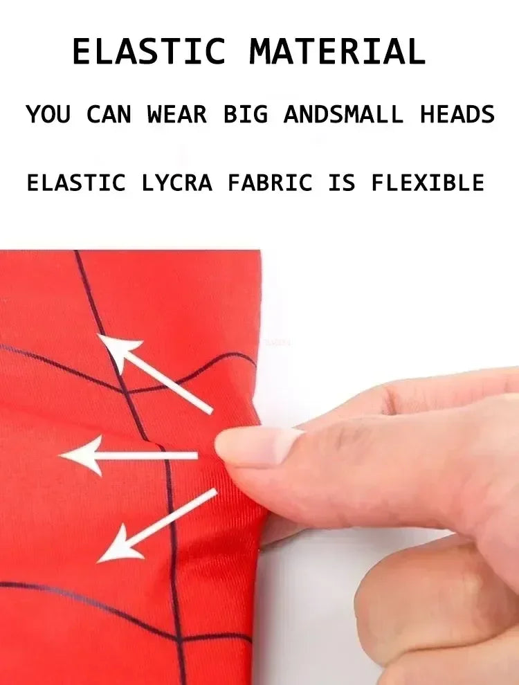 Mascara Spiderman Headgear Mask Cosplay Moving Eyes Electronic Mask Spider Man 1:1 Remote Control Elastic Toys Adults Kids Gift