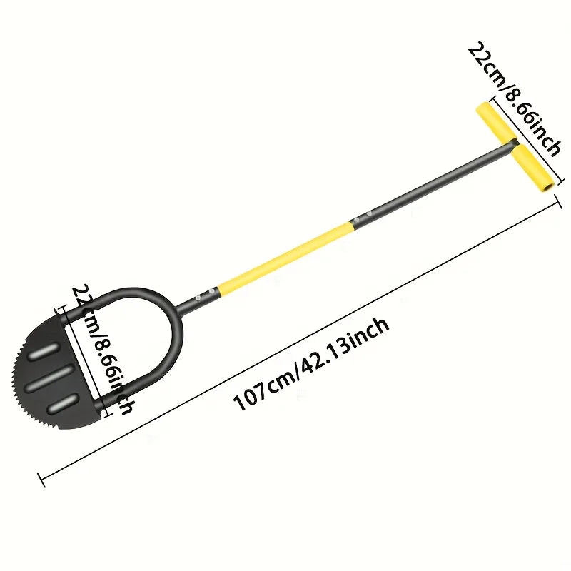 Half Moon Edger Garden Grass Manual Trimming Shovel Lawn Mowing Weeding Tools Serrated Edger Lawn Tools Landscaping Edging Tools