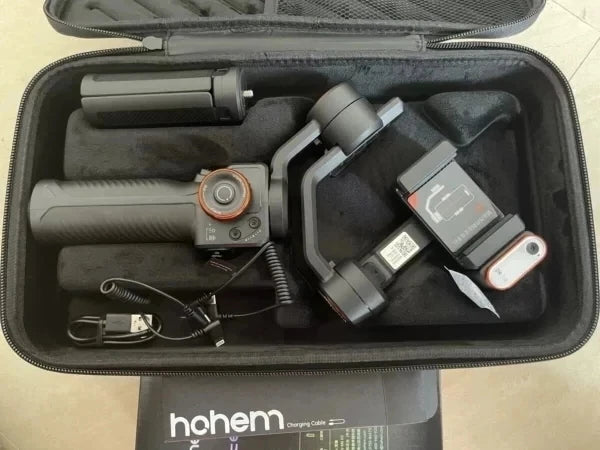 Hohem iSteady  M6 3-Axis Handheld Stabilizer hohem m7 Gimbal for Smartphone w Magnetic Fill Light Face Tracking pk weebill m7