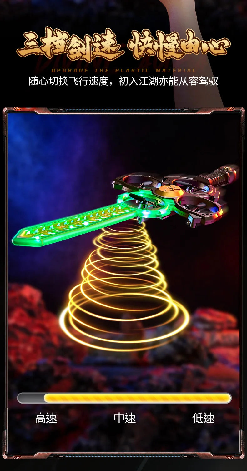 Hot Gesture Remote Control Flying Sword Flying Aircraft Flying Sword Stunt Aircraft Rolling One Key Lift Boy Christmas Toy Gift