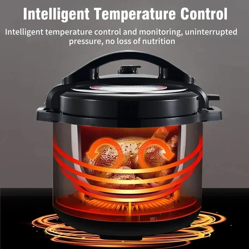 6L Multi-function Electric Pressure Cooker 220V Soup Porridge Meal Warmer Kitchen Stainless Steel Multicooker Rice Cooker