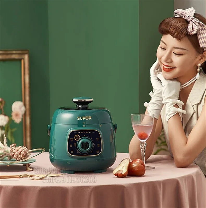 SUPOR Electric Pressure Cooker 1.8L Rice Cooker 70KPA Multifunctional 220V Household Kitchen Appliance For Dormitory Office