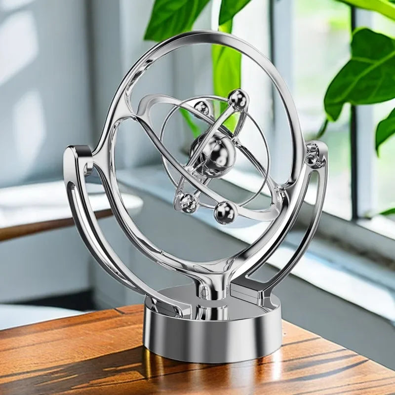 Rotating Magnetic Wobbler Earth Perpetual Motion Desktop Model Celestial Orbit USB Decor Ornament Unique Planetarium Track Gift