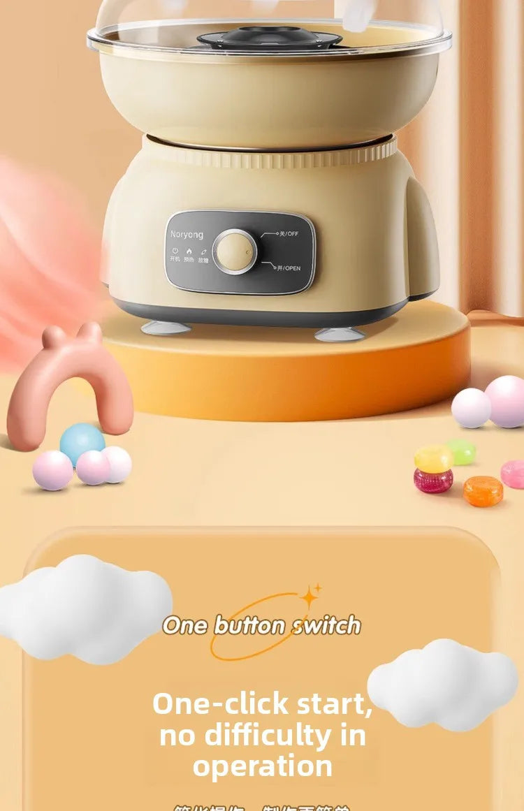 Cotton candy machine children's fully automatic cotton candy making machine handmade mini fancy colored sugar Christmas gift