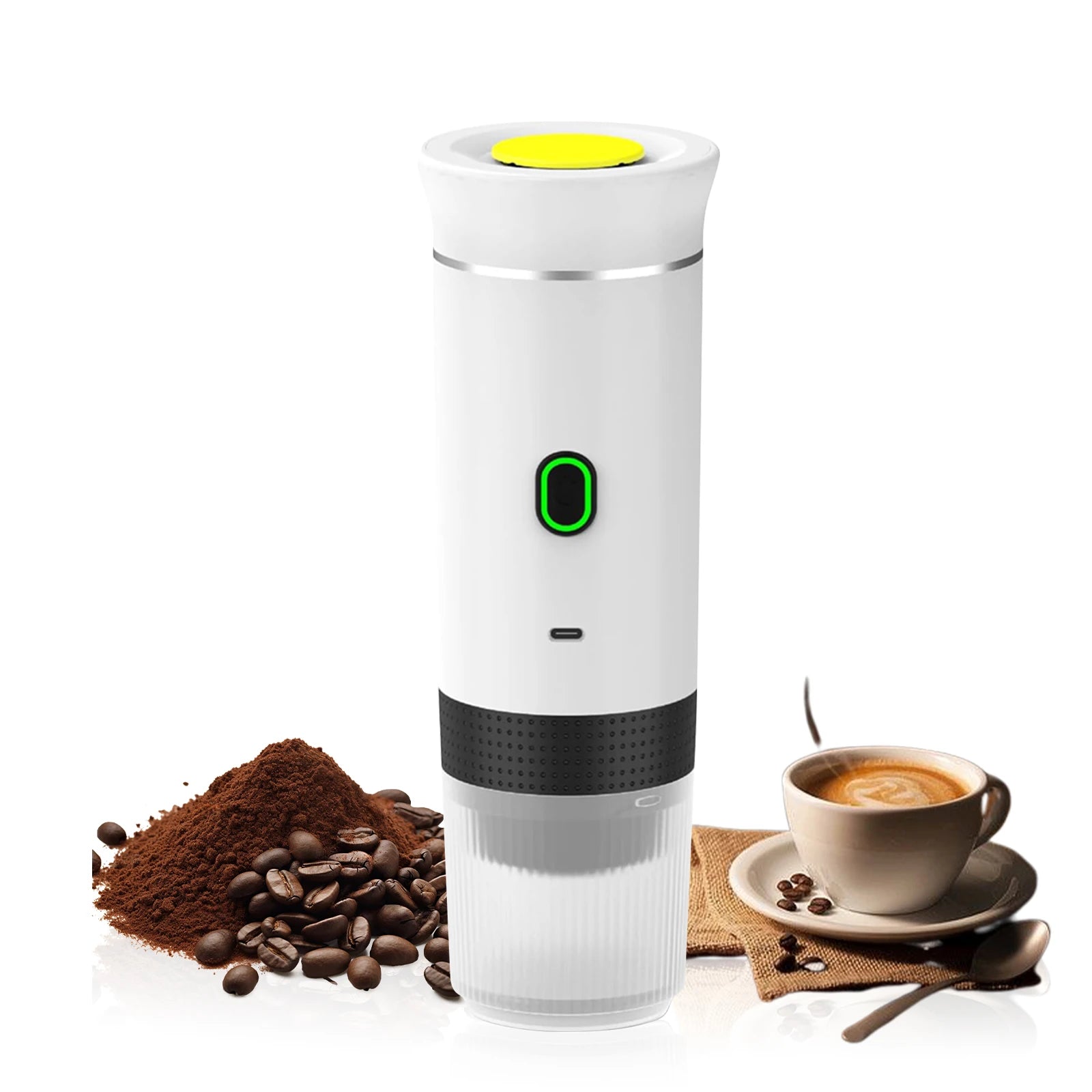 Portable 3-in-1 Coffee Maker, 20Bar USB Espresso Machine for Travel Car Home, Fast Heating Compact Design