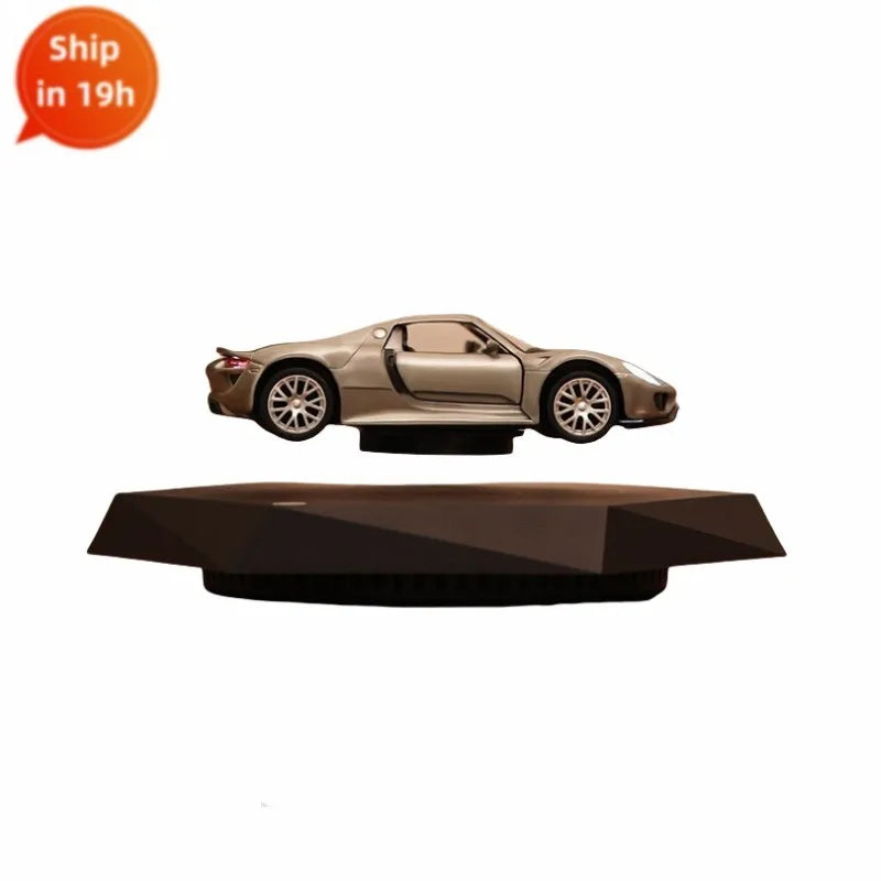Magnetic Levitating Car with Metal Base, 360° Free Rotation, Home Office Docoration, Unique Business Gift, Creative Gift