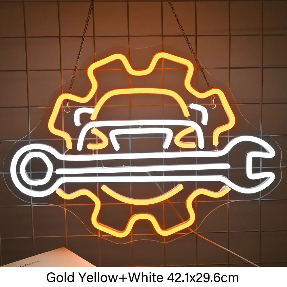 Check Engine Neon Sign Led Light Auto Room Garage Repair Shop Wall Decor Bar Party Club Luminous Atmosphere Lamp USB Power