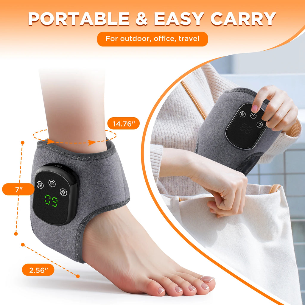 Electric Heating Hand Wrist Massager Wireless Thermal Wrist Brace Wrist Protector 5 Infrared Hot Compress 3 Vibration Wristband