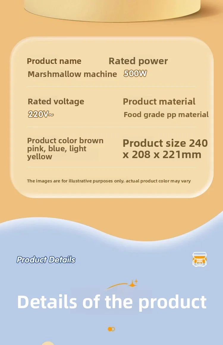 Cotton candy machine children's fully automatic cotton candy making machine handmade mini fancy colored sugar Christmas gift