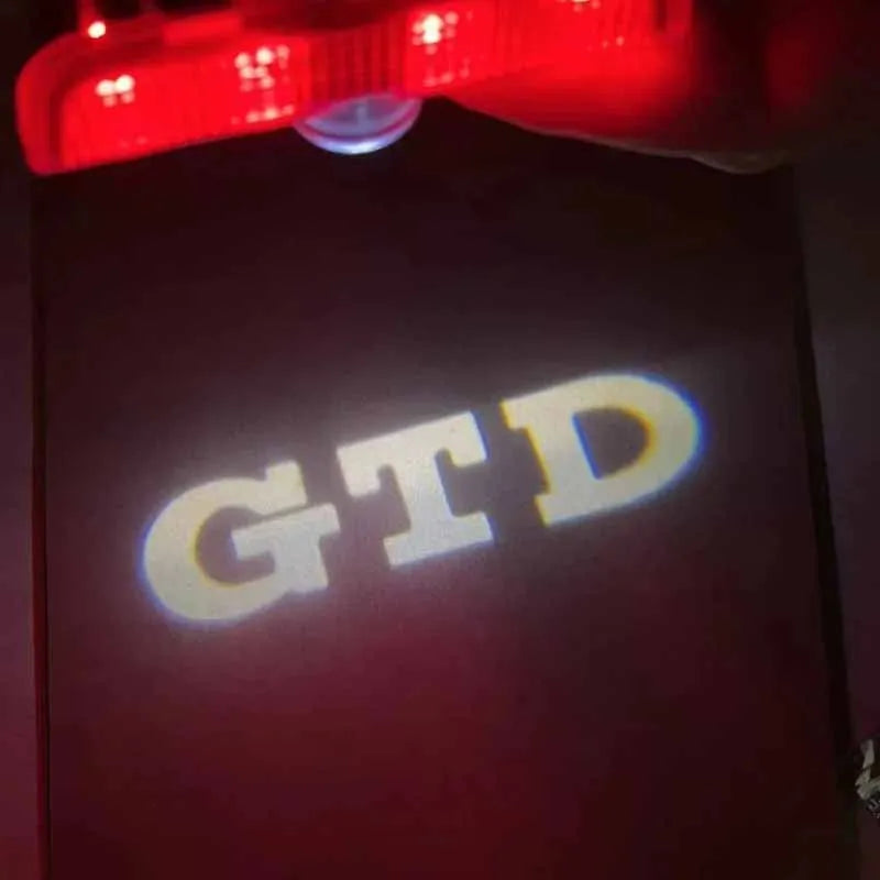 Hot Sale Accessories LED Car Door Logo Projector Lights for VW Golf 5/6/7, R/GTI/GTD/GTE, Touareg, CC, Passat (B6 - B9), C6-C8