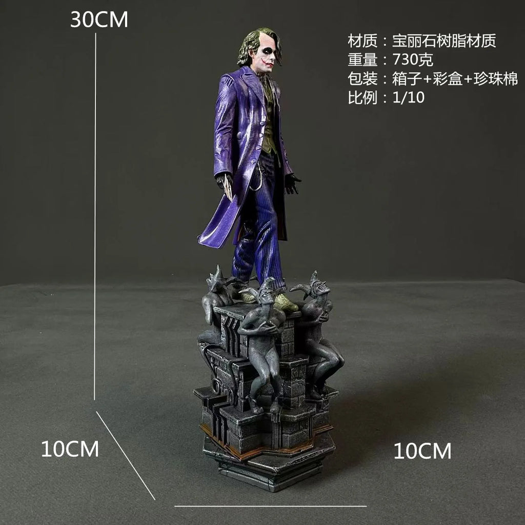 Dark Knight Batman DC Brazilian Factory Heath Ledger Joker 1/10 Scale Resin GK Statue Model Collectible Toy Action Figure