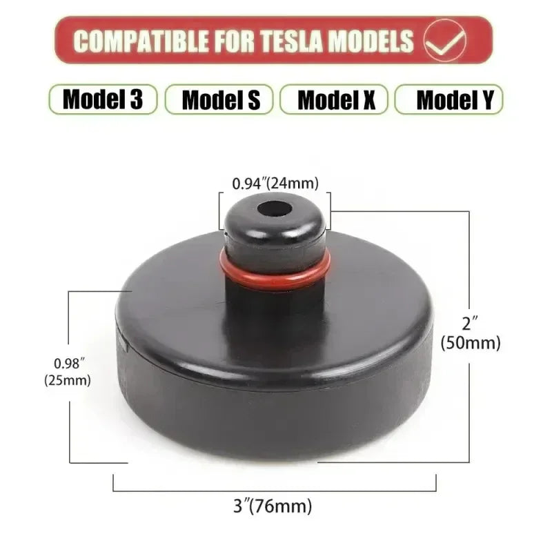 For Tesla Silicone Jack Lift Pad Point Adapter For Tesla Model 3 2024 Model Y Juper Model S Model X Car Accessories 2016-2025