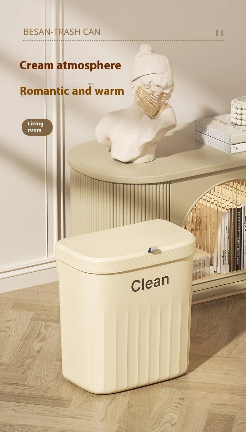 Kitchen Trash Can Wall Mounted Hanging Trash Bin With Lid Garbage Can for Cabinet Under Sink Waste Garbage Compost Bin 8.5/12L