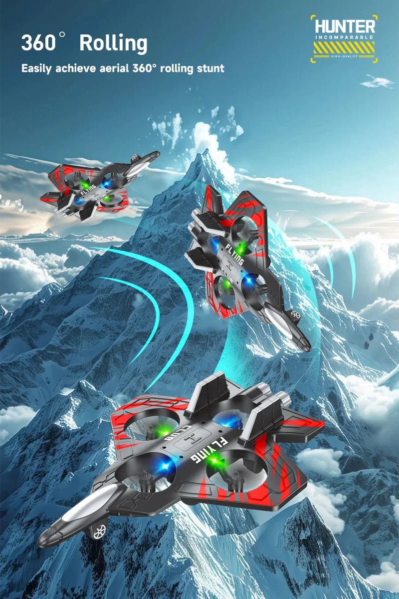 RC Aircraft EPP Foam Stunt Glider Electric Fighter Remote Control Airplane Fall Resistant Plane Toys for Boys Kids CZ01 CZ63