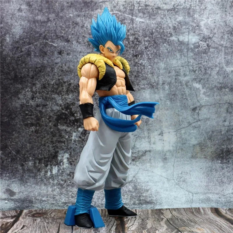 31CM Dragon Ball Z Super Saiyan Blue Gogeta Figure Toys Anime DBZ PVC Figurines Collection Model Desktop Decoraction Gifts Kids