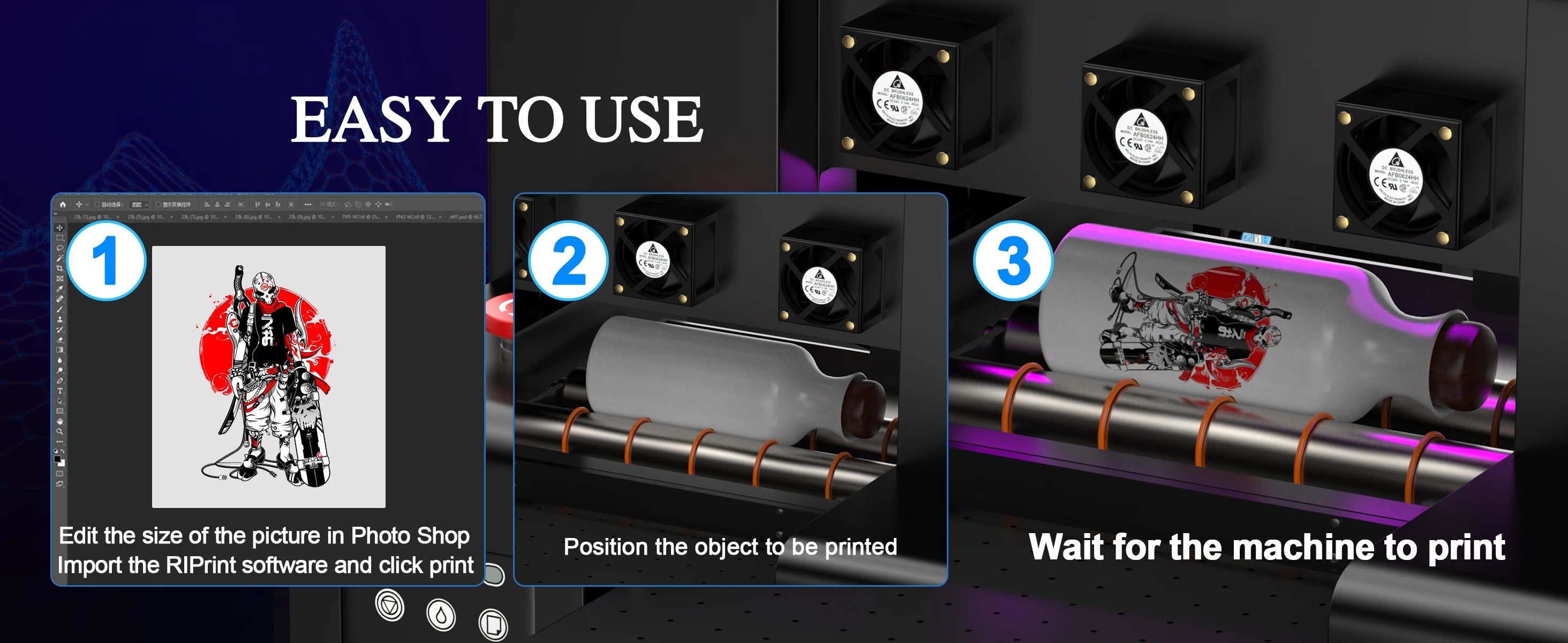 A3 UV Printer L805 UV Flatbed Printing Machine A3 UV DTF Sticker Printer For Bottle Wood Pen Metal A4 UV Sticker Printer