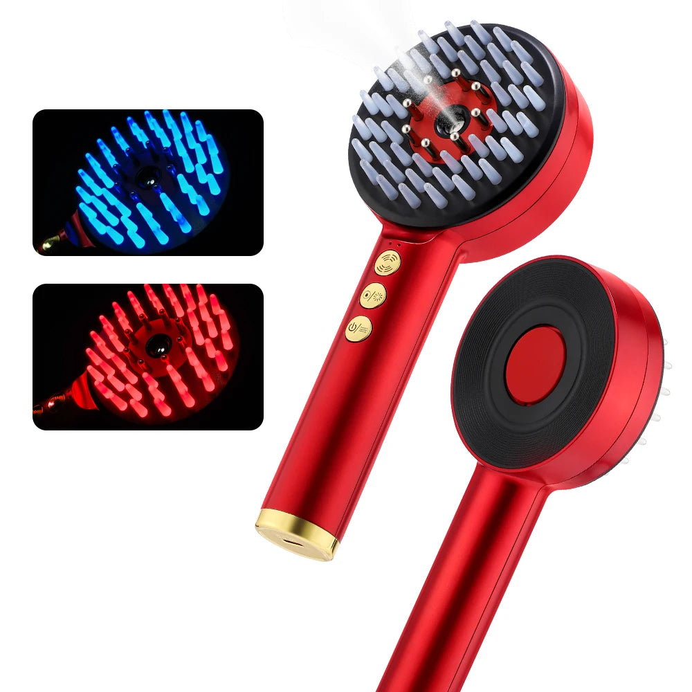 3 Modes Electric Massage Comb Portable Red Light Laser Comb for Hair Follicle Hair Follicles On The Head Essence Oil Applicator