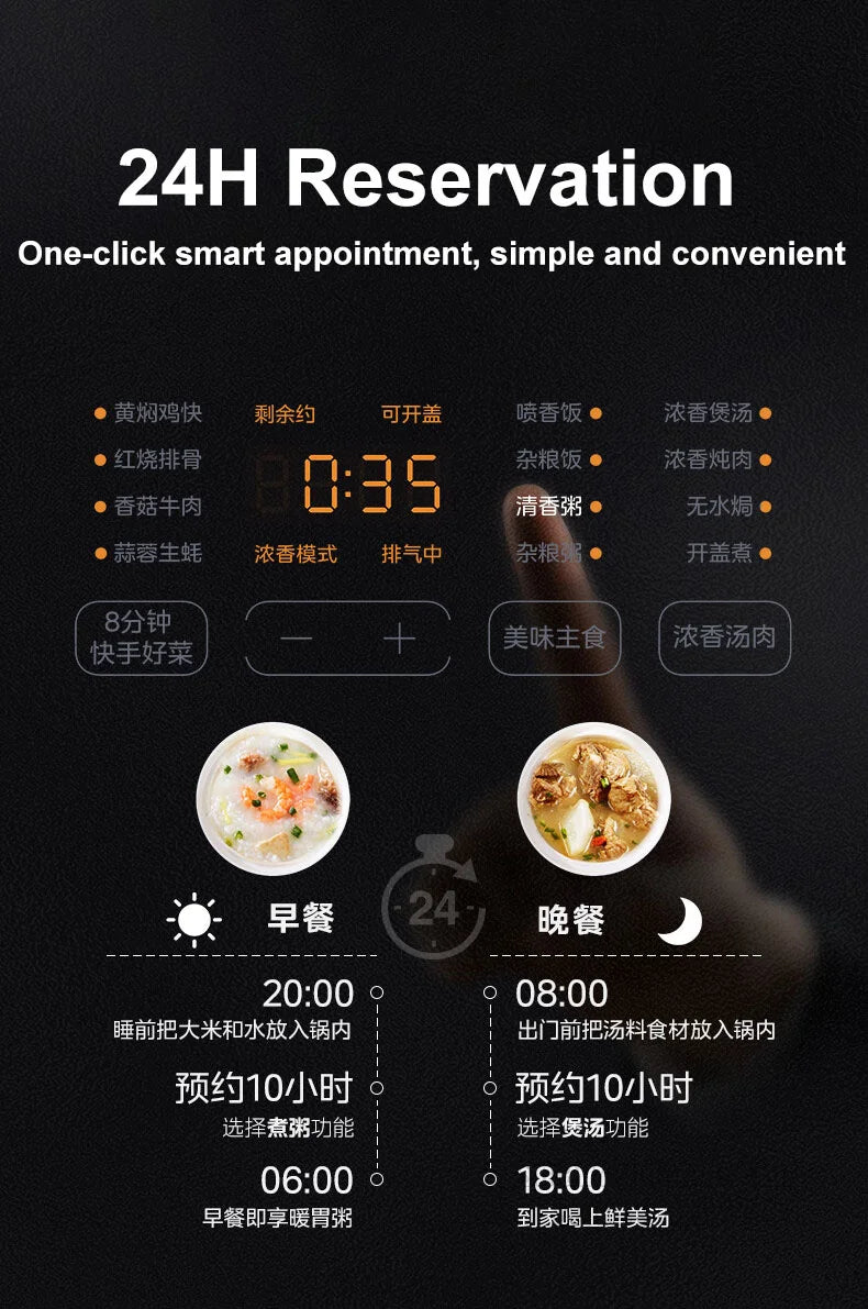 Midea Electric Pressure Cooker 5L Fast Cooking IH Rice Cooker Double Liner Multifunctional 220V Household Kitchen Appliances