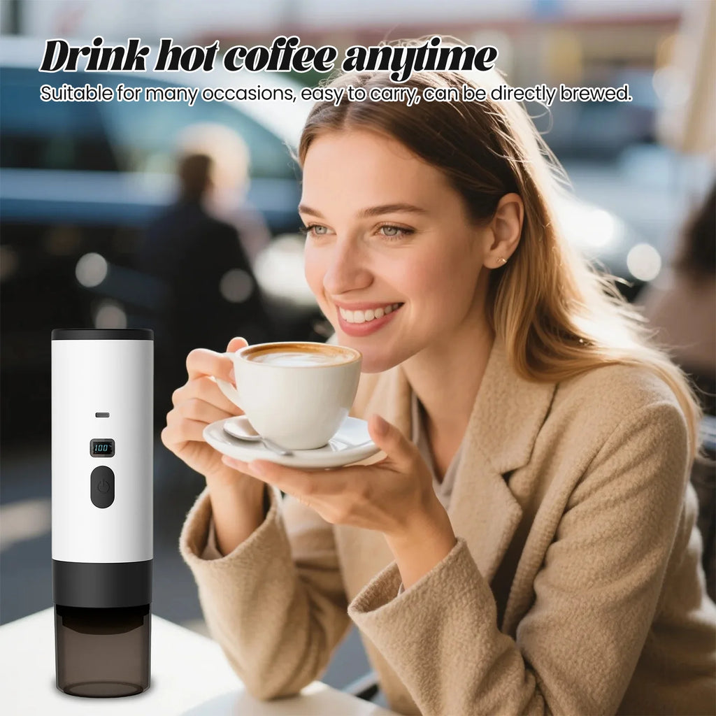 Portable 3-in-1 Coffee Maker, 20Bar USB Espresso Machine for Travel Car Home, Fast Heating Compact Design