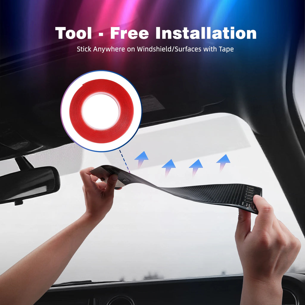 Truck Car Devil Eye LED Pixel Matrix Panel Sign Light App Remote Control 5V USB Custom Lighting Scrolling For Board Windshield