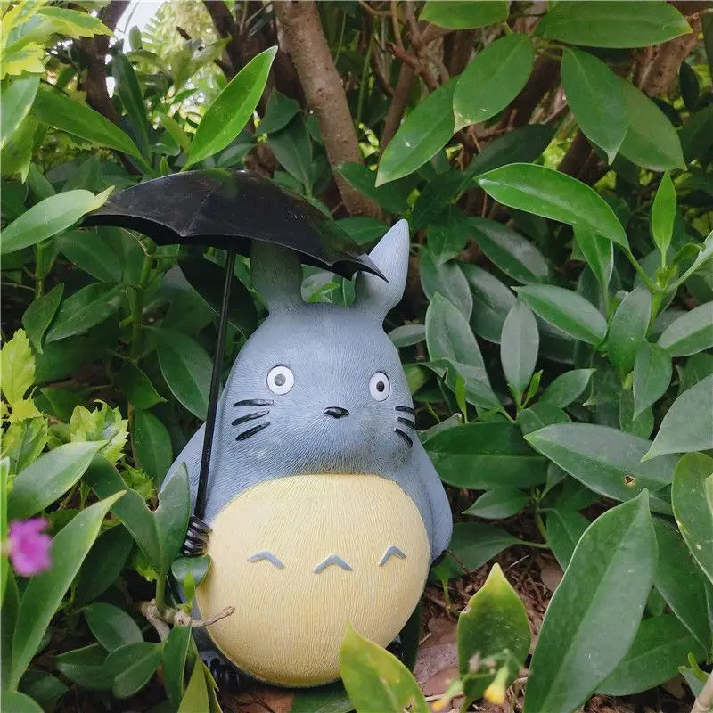 Large Garden Statue Cartoon Anime Totoroeds Sculpture Creative Kawaii Miyazakis Hayaos Totoros Resin Figurines Garden Home Decor