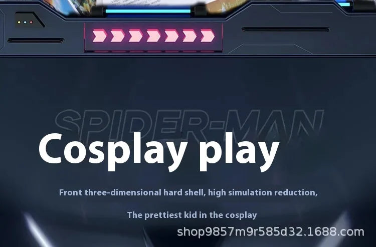 Marvel Mascara Miles Spiderman Headgear Cosplay Moving Eyes Electronic Mask Spider Man 1:1 Remote Control Toys For Adults Gift