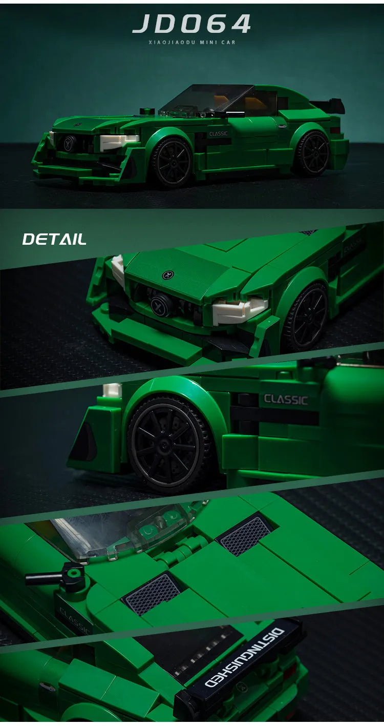 11 Types Speed Champions Car Hypercar Building Blocks MOC Construction Bricks Famous Sport Vehicle Toys Gift For Children Kids