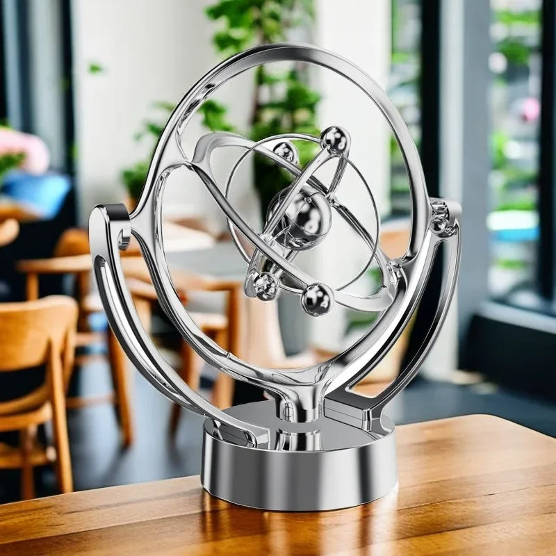 Rotating Magnetic Wobbler Earth Perpetual Motion Desktop Model Celestial Orbit USB Decor Ornament Unique Planetarium Track Gift