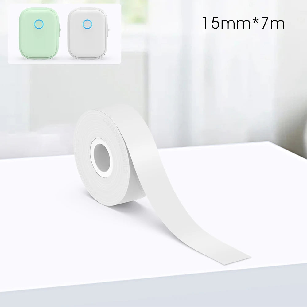 Portable Mini Printer Marklife P12 Thermal Printer Adhesive Sticker Labeling Machine P12 Label Maker or 1PK Continues Label Tape