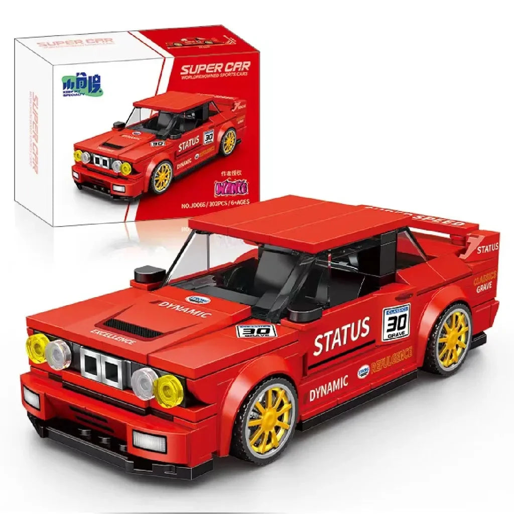 11 Types Speed Champions Car Hypercar Building Blocks MOC Construction Bricks Famous Sport Vehicle Toys Gift For Children Kids