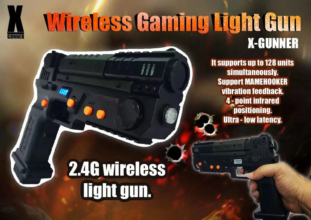 XGUNNER 2.4G wireless gaming light gun，Somatosensory gun，Functions far exceed GUN4IR，Support multiple people to play together
