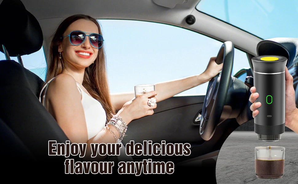 Portable 3-in-1 Coffee Maker, 20Bar USB Espresso Machine for Travel Car Home, Fast Heating Compact Design