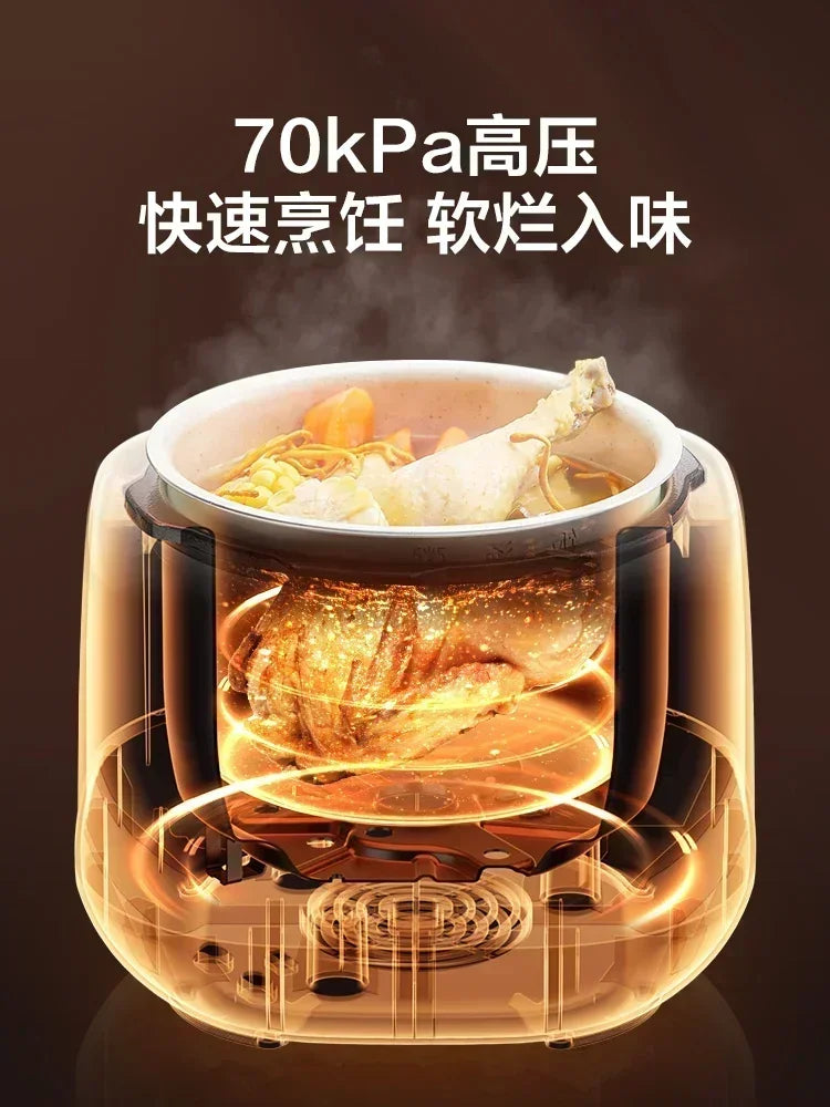 220V ectric Kitchen Appliance Pots Cooking Pressure Cooker Multifunctional Home Small Intelligent Automatic Cookware Multi A