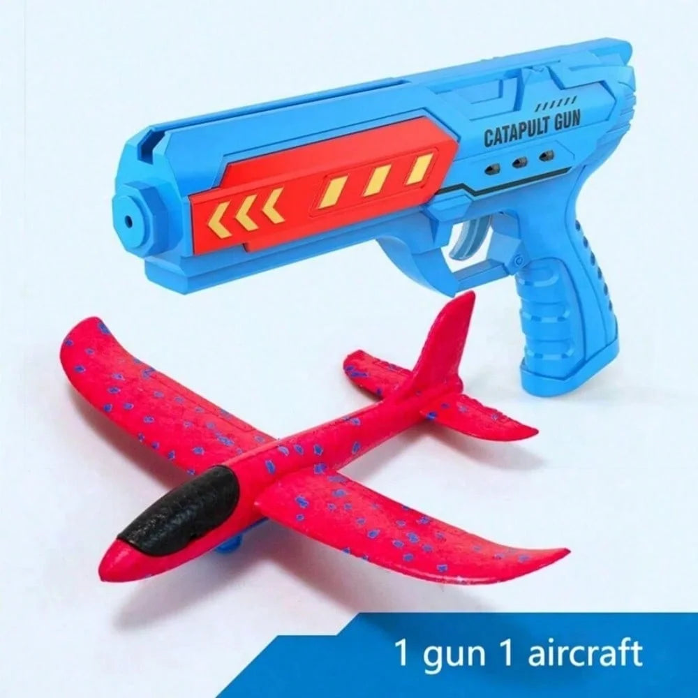 Kids' Catapult Planes, Foam Planes, Gliders, Parent-Child Outdoor Shooting Flying Toys (Separate Accessory Packs for Purchase)