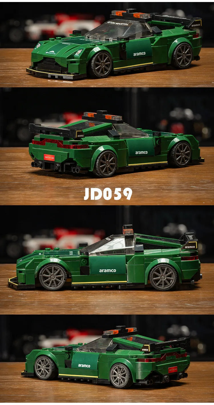 11 Types Speed Champions Car Hypercar Building Blocks MOC Construction Bricks Famous Sport Vehicle Toys Gift For Children Kids