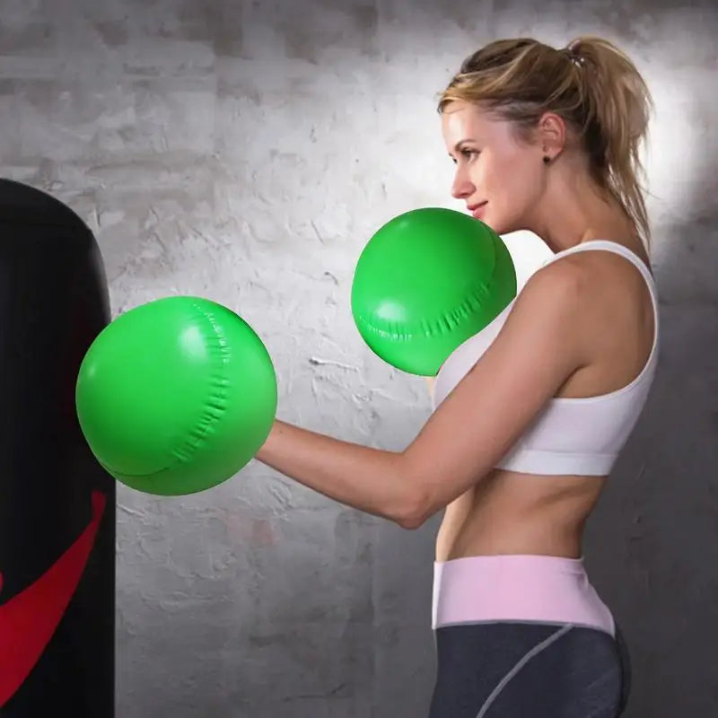 Inflatable Boxing Gloves PVC Boxing Exercise Gloves Interactive Boxing Glove Balloons Workout Punching Mittens 1 Pair