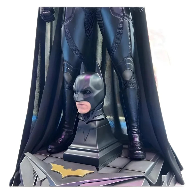 68cm Oversized Dark Knight Batman 1/3 Bell Edition Batman Statue Model Handmade Collection Gift Living Room High-Grade Ornaments