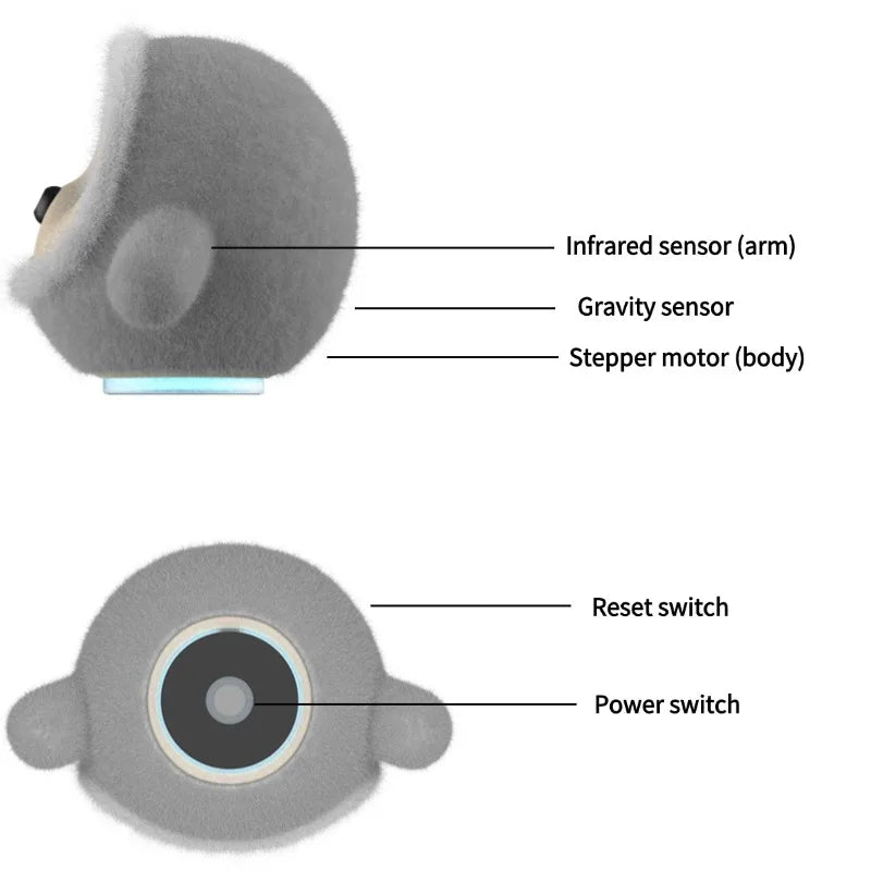 AI Robotic Pet for Adults AI Companion ChatGPT Dialogue Touch Interaction Little Assistant of Life Support Role Switching