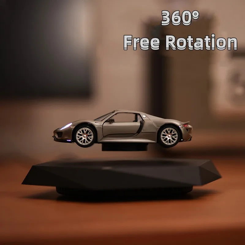 Magnetic Levitating Car with Metal Base, 360° Free Rotation, Home Office Docoration, Unique Business Gift, Creative Gift