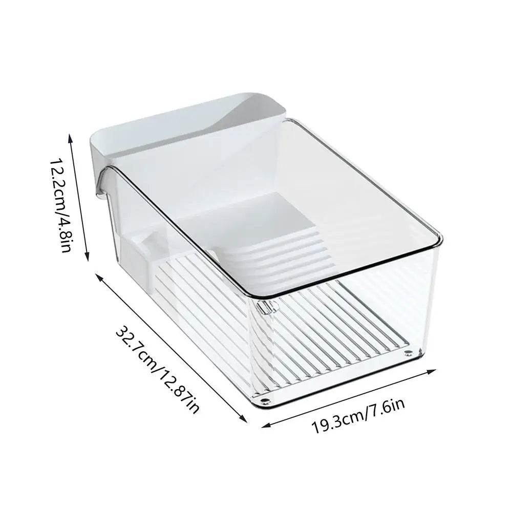 Turtle Tank with Basking Area Transparent Reptile Terrarium Habitat for Pet Turtles Hermit Crabs Tortoise Aquatic Amphibians