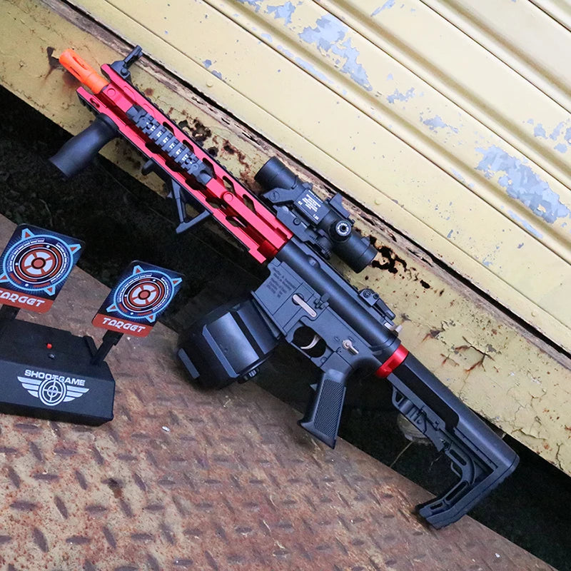 M4 Electric Gel Ball Blaster Toys, Manual/Automatic  Eco-Friendly Splatter Ball Blaster, Suitable For Outdoor Shooting Games