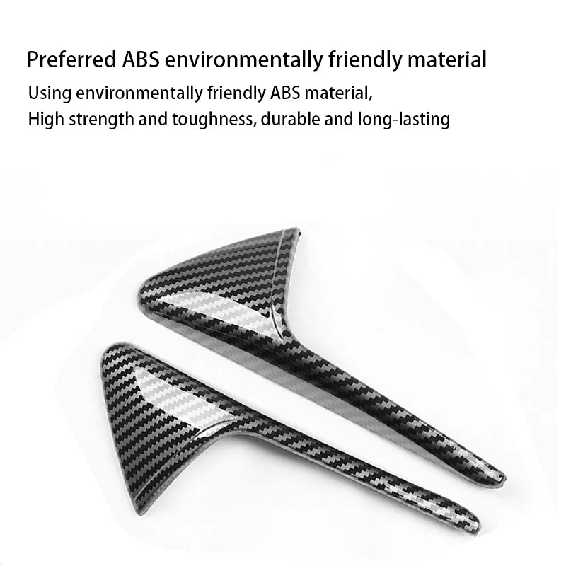 For Tesla Model 3/Y Side Camera Protection Cover Carbon Fiber Fender Trim Cover Car Modification Accessories Tesla 2017-2023